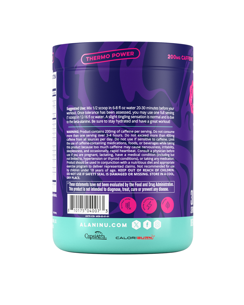 Pre-Workout+ Burn - Melonberry Blast (TQH2)
