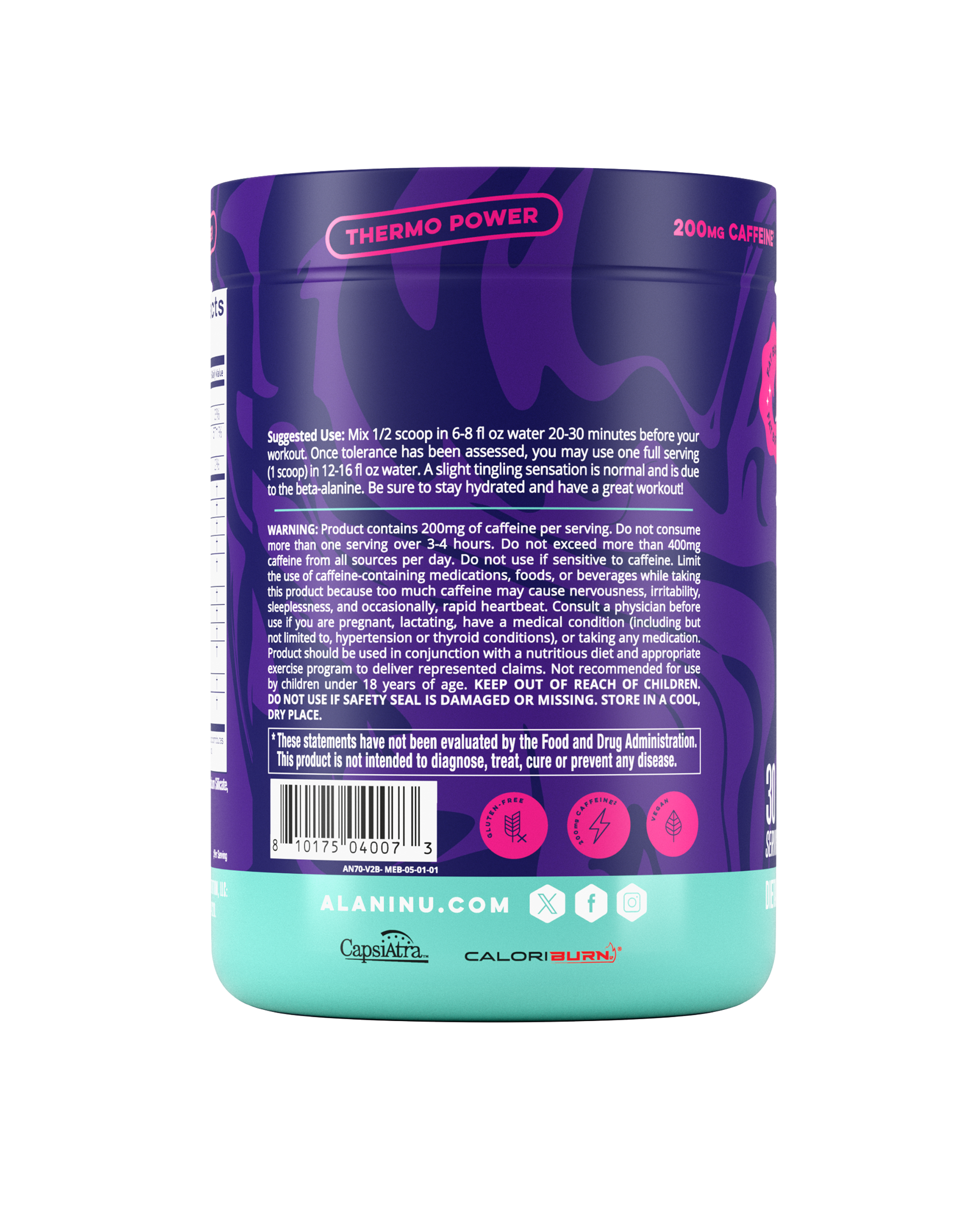 Pre-Workout+ Burn - Melonberry Blast (TQH2)