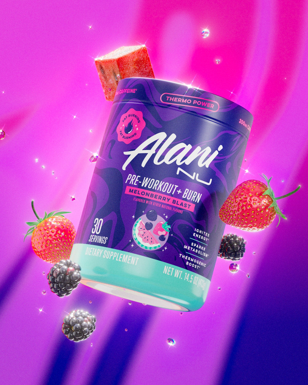 Pre-Workout+ Burn - Melonberry Blast (TQH2)