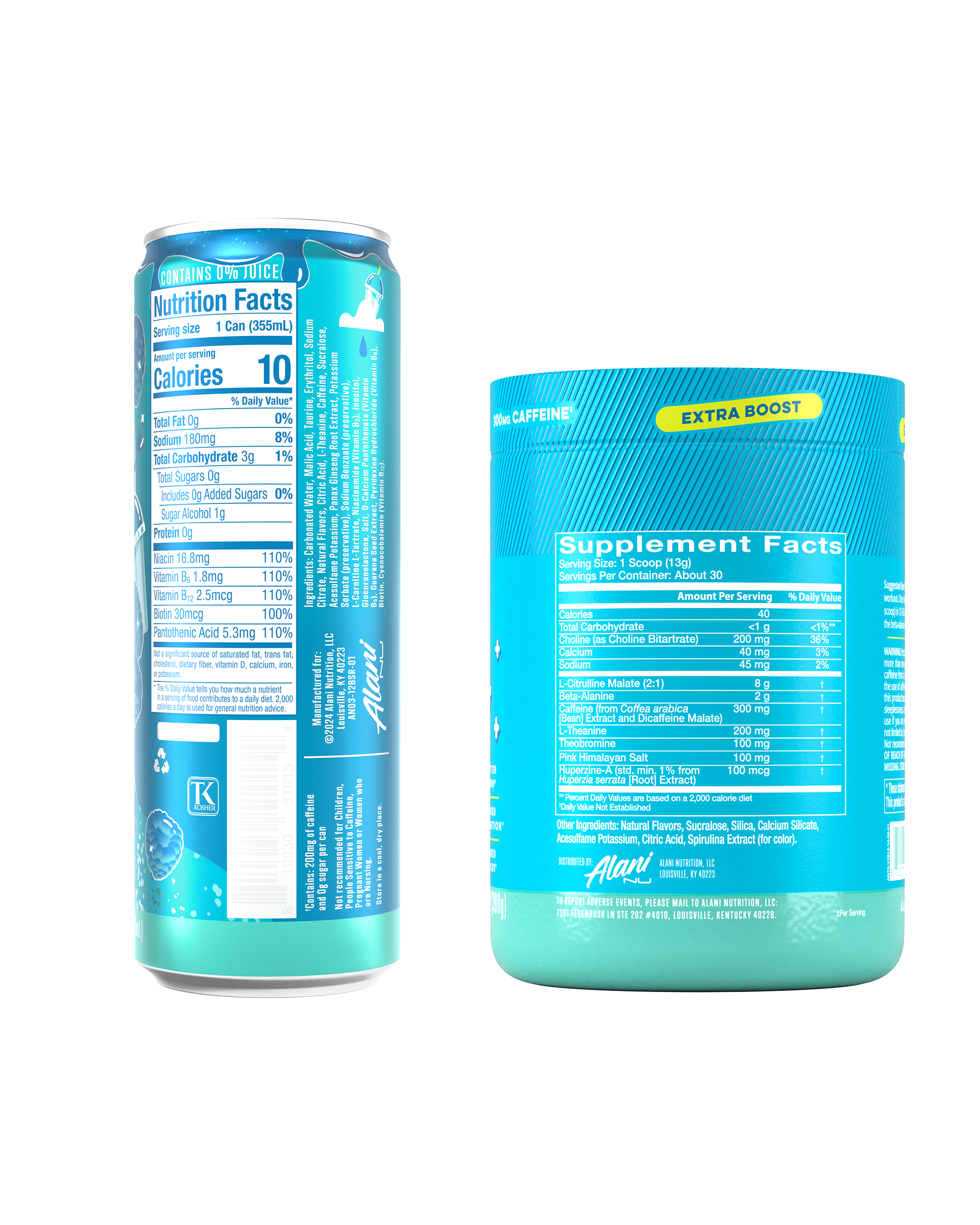 Energy Drink & Pre-Workout+ - Blue Slush (6LAJ)