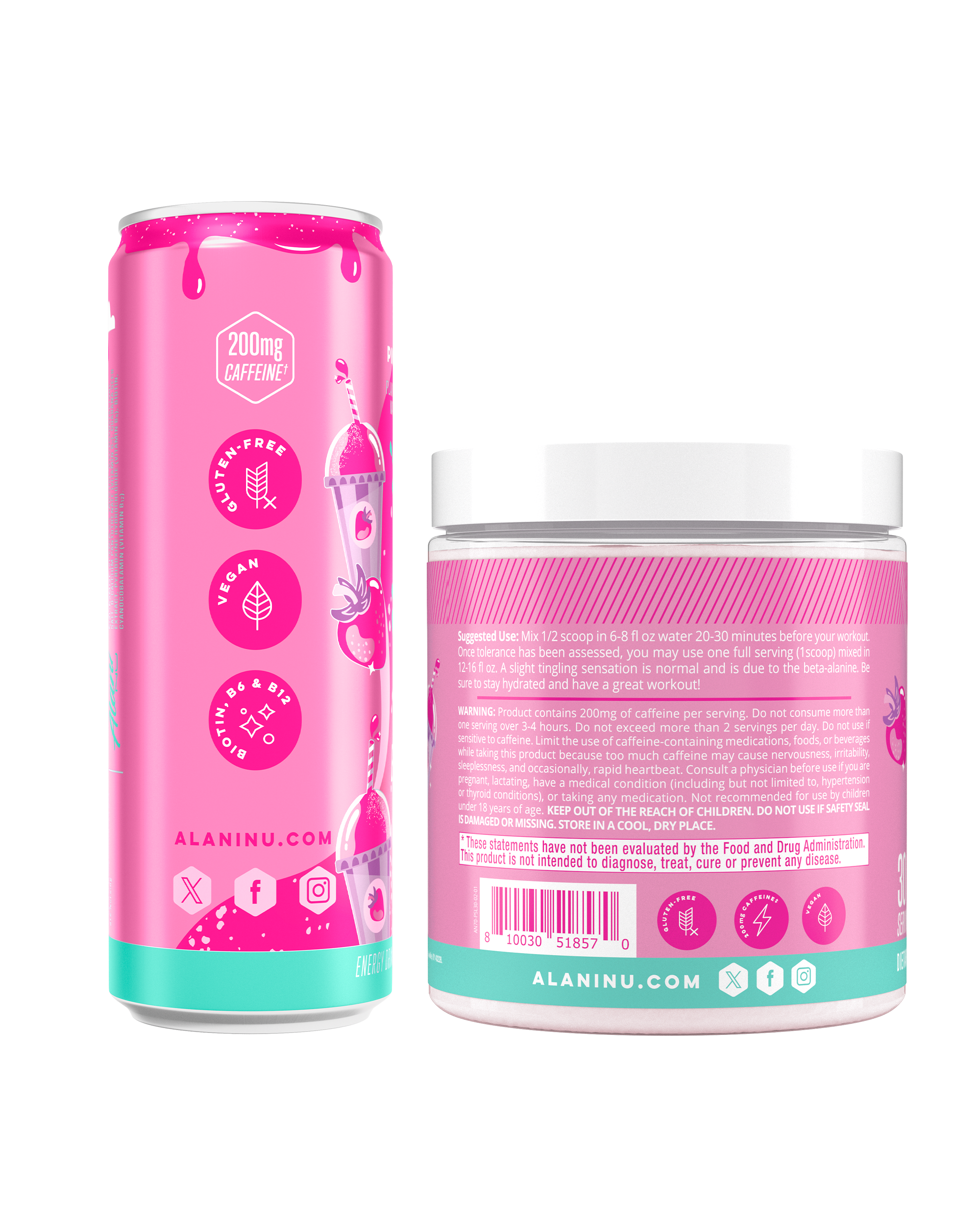 Energy Drink & Pre-Workout - Pink Slush (9SWD)