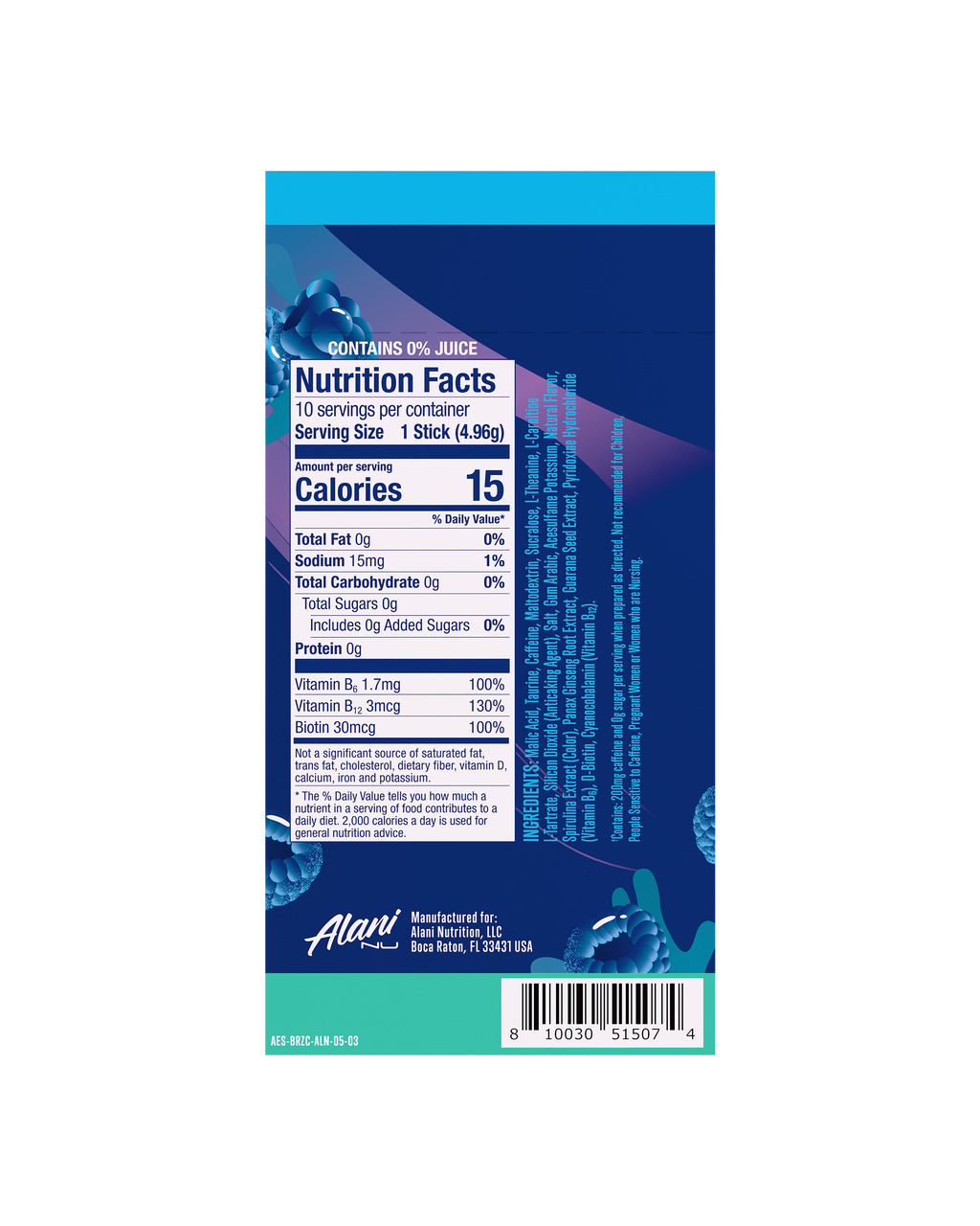 Energy Sticks - Breezeberry (PA4H)