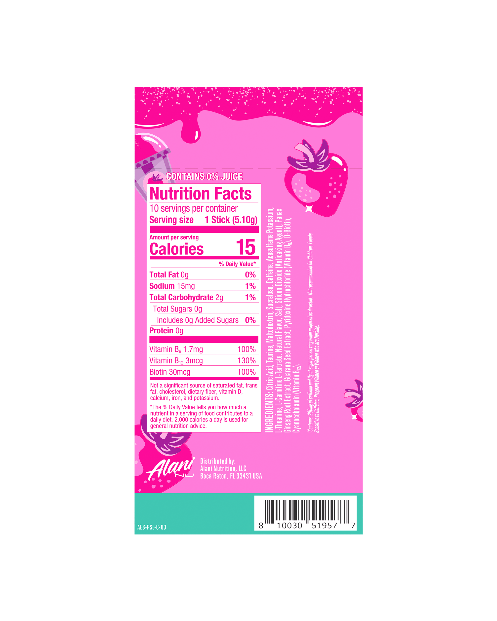 Energy Sticks - Pink Slush (BB0X)