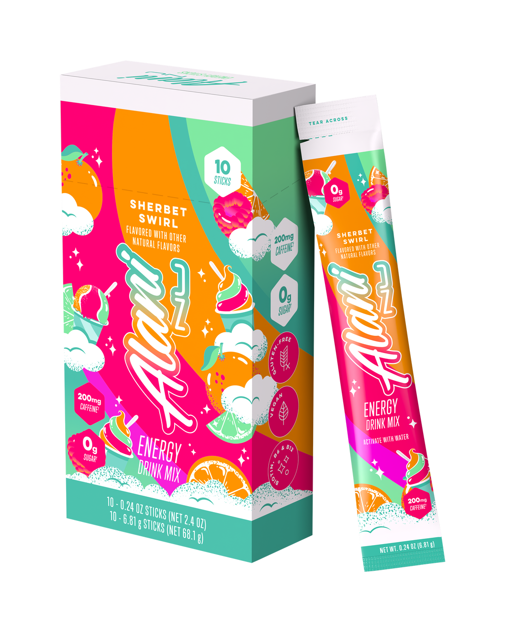 Energy Sticks - Sherbet Swirl (T9YK)