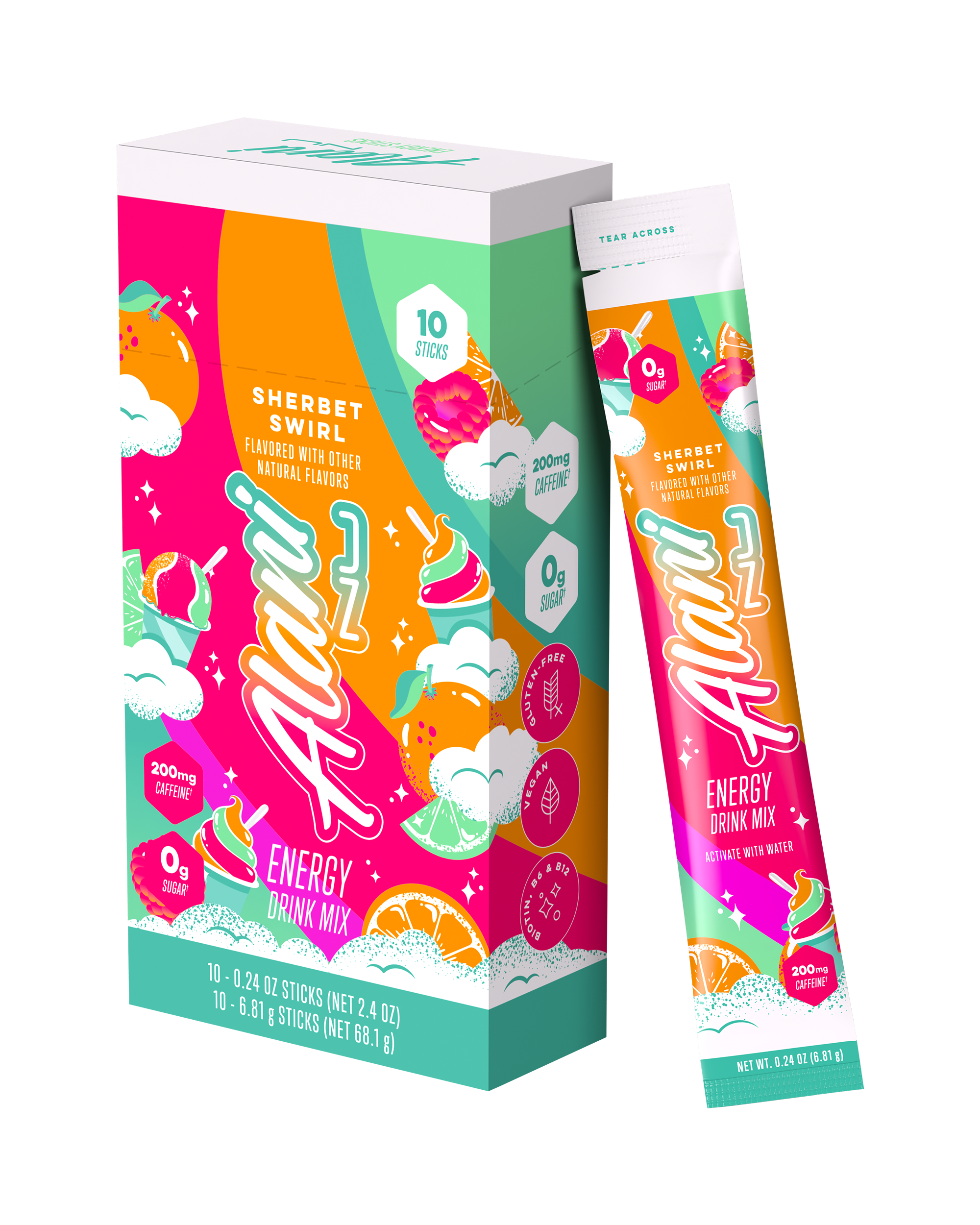 Energy Sticks - Sherbet Swirl (T9YK)