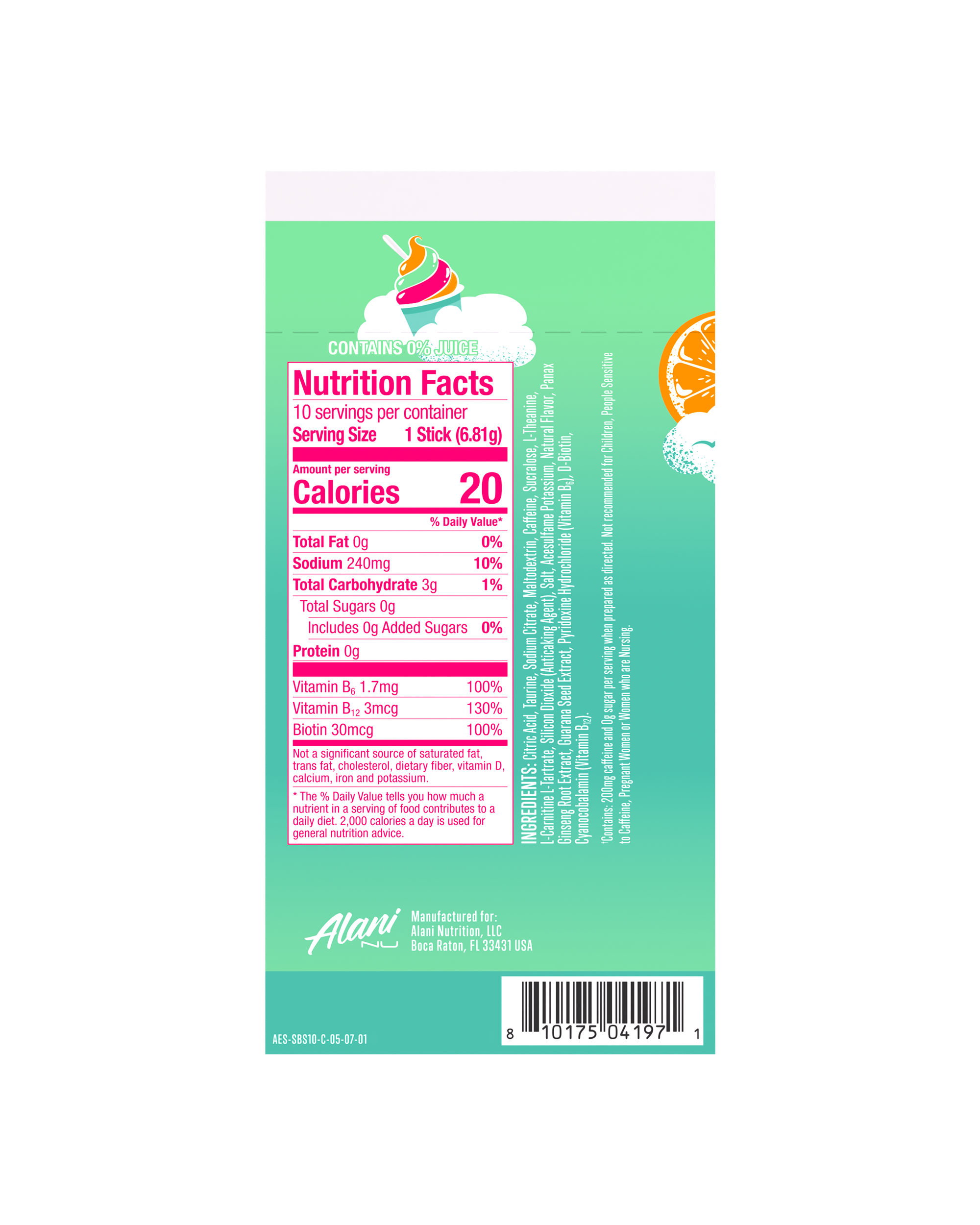 Energy Sticks - Sherbet Swirl (T9YK)