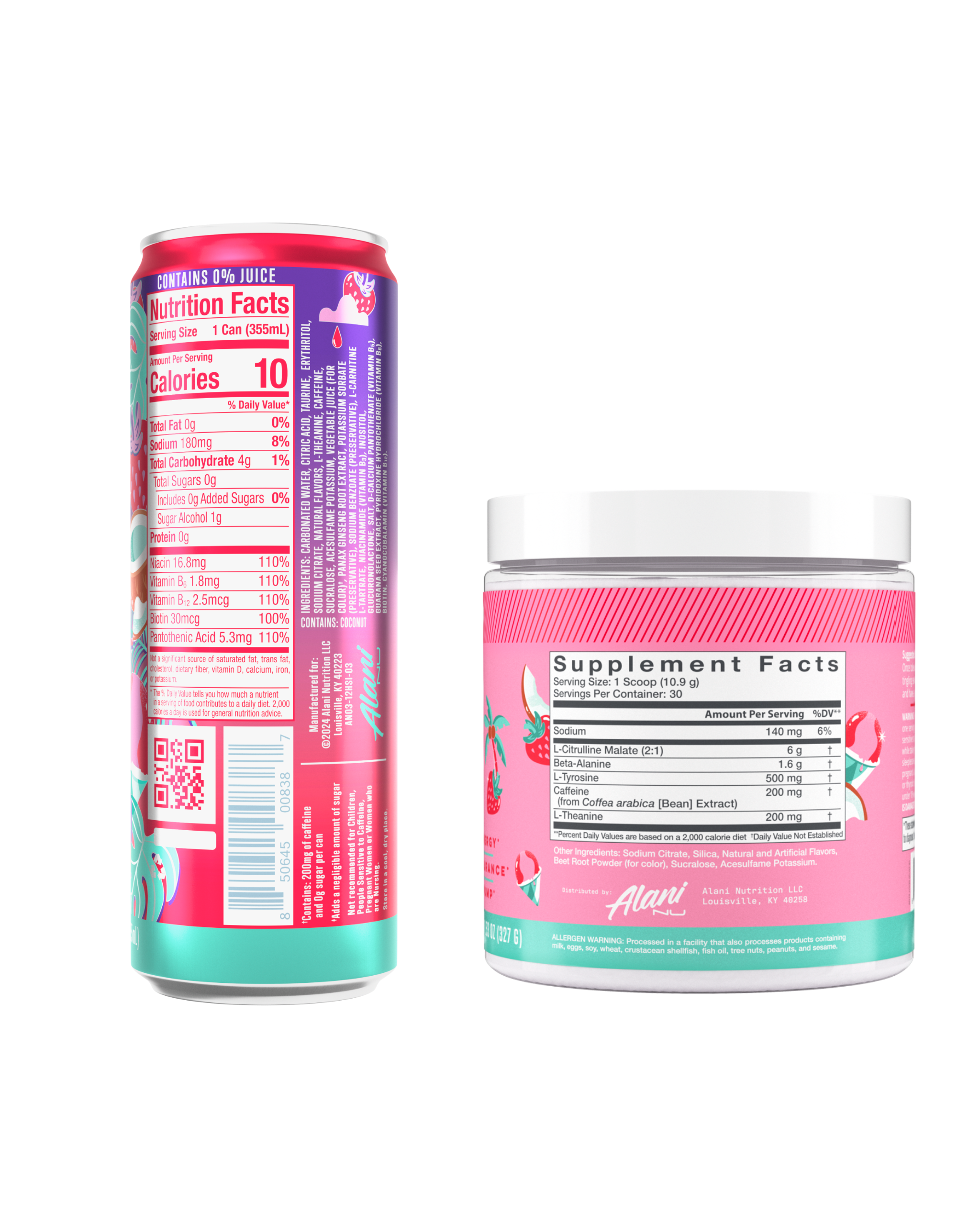 Energy Drink & Pre-Workout - Hawaiian Shaved Ice (T7BF)