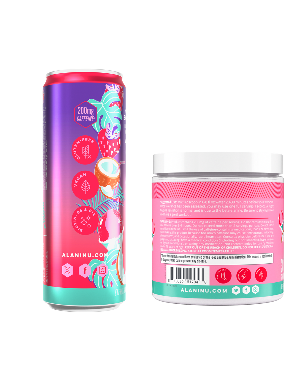 Energy Drink & Pre-Workout - Hawaiian Shaved Ice (T7BF)